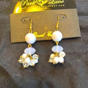 Park Lane Gold and White Earrings
